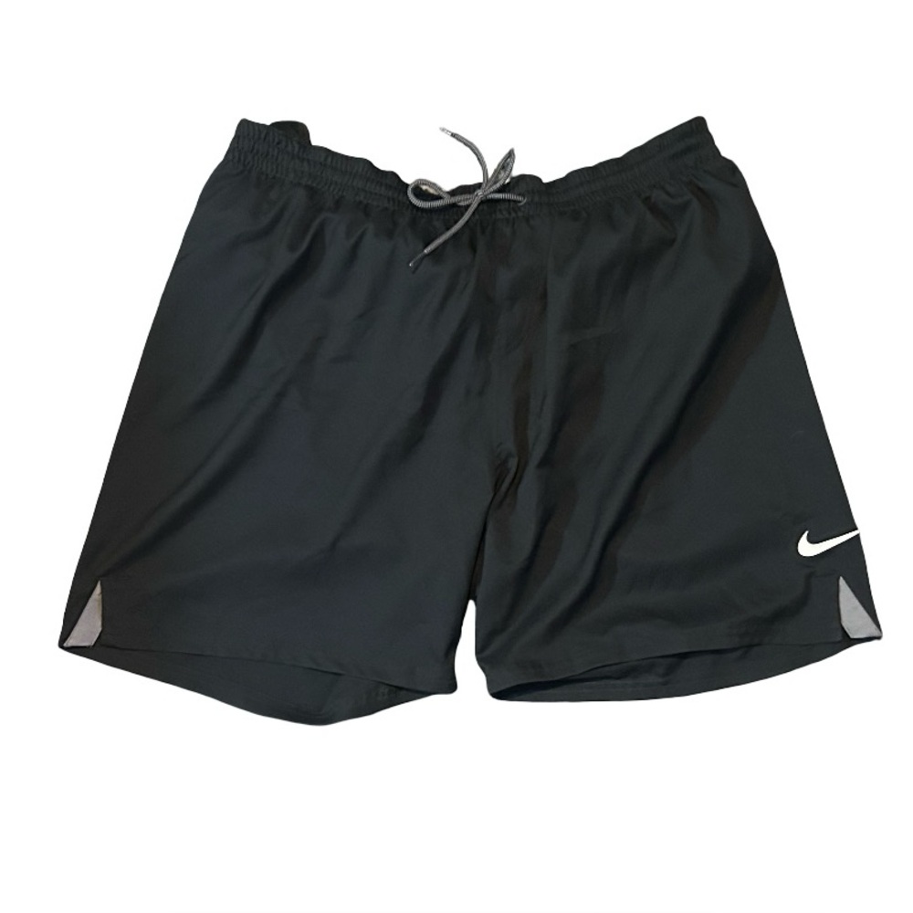 Vintage Nike 90’s Y2K Style Drill Black Athletic Men Shorts